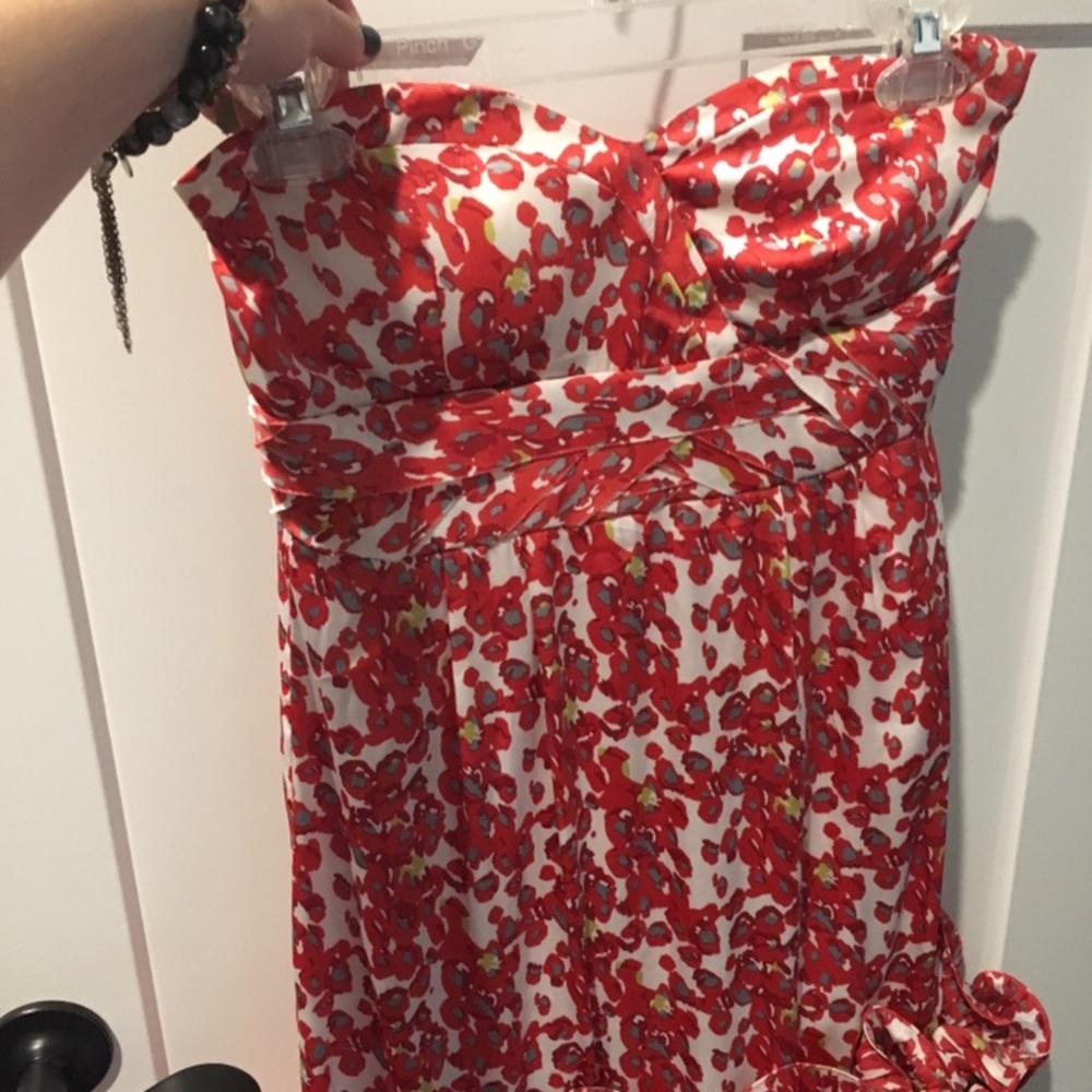 Small strapless cocktail dress
